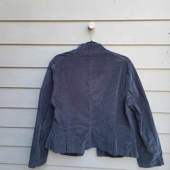 Talbots Navy Brushed Cotton Jacket see measurements - Picture 6 of 8